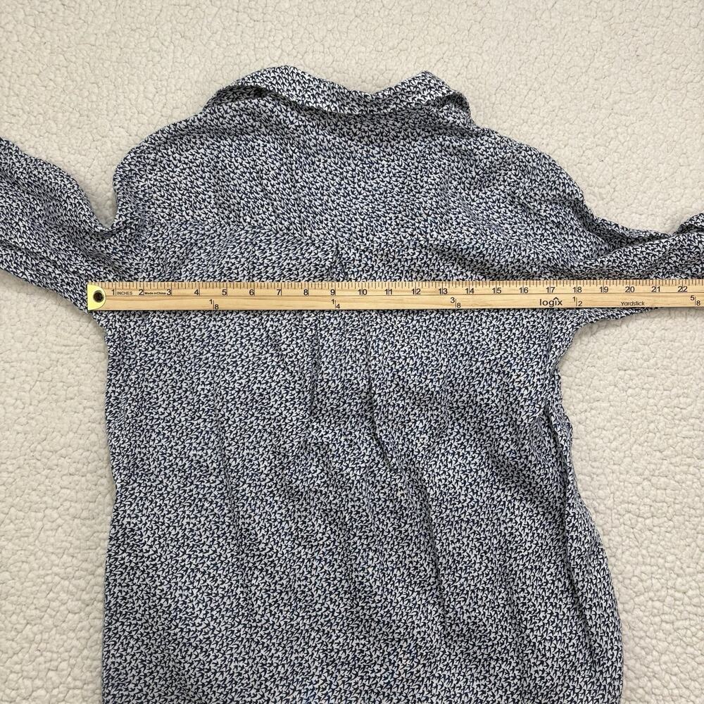 GRAYSON‎ by Frank & Eileen Size 1 XS THE HERO Linen Birds Button Up Shirt Blouse - Picture 5 of 6